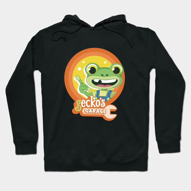 Gecko's Garage Kids Toon Hoodie by witart.id